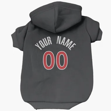 Black Toronto Raptors Custom    Red Dog & Cat Pet Hoodie